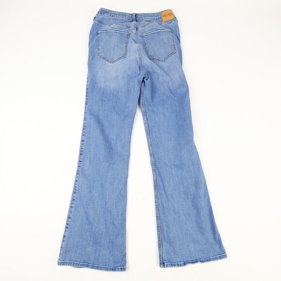 Hollister Womens 13R 31x31 Highest-Rise V-Front Soft Stretch Jeans Wide Flare - Picture 2 of 8